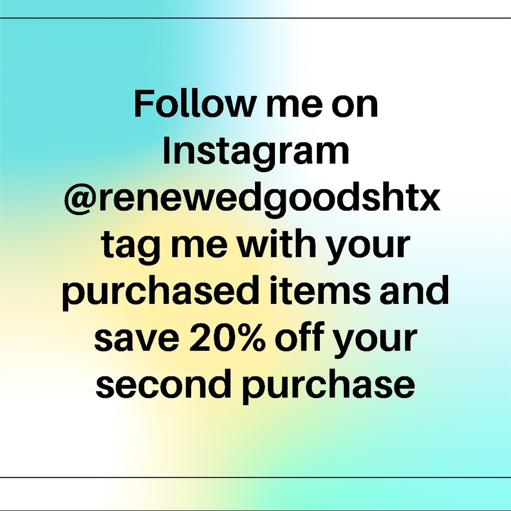 Follow me on Instagram @renewedgoodshtx